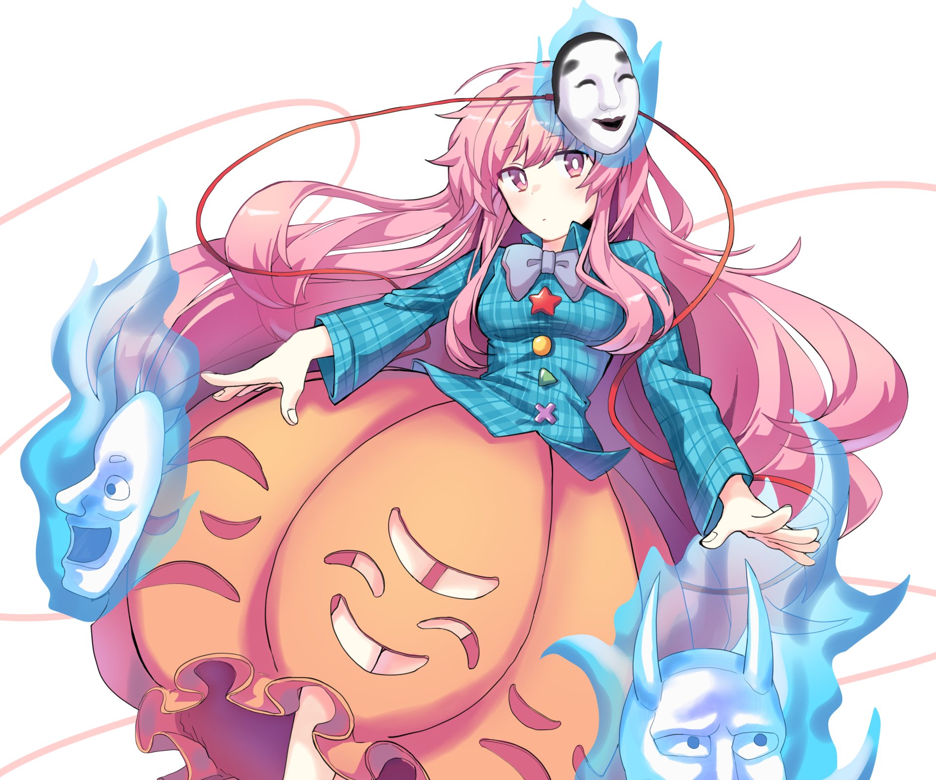 Download Hata No Kokoro Anime Touhou HD Wallpaper