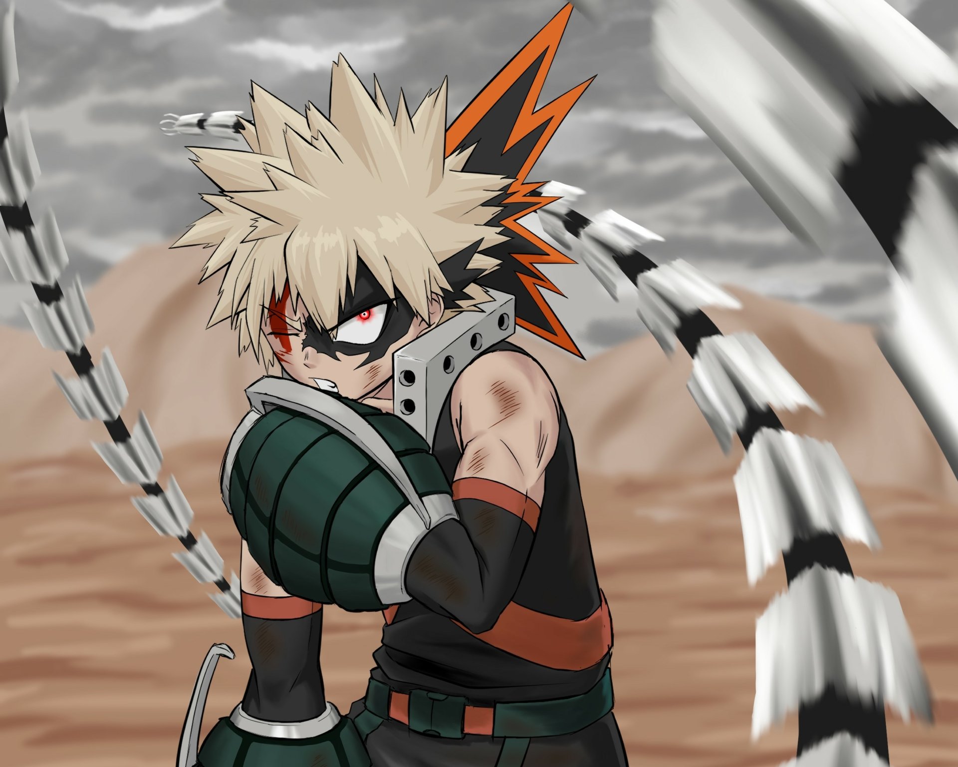 Download Katsuki Bakugou Anime My Hero Academia HD Wallpaper by 白湯