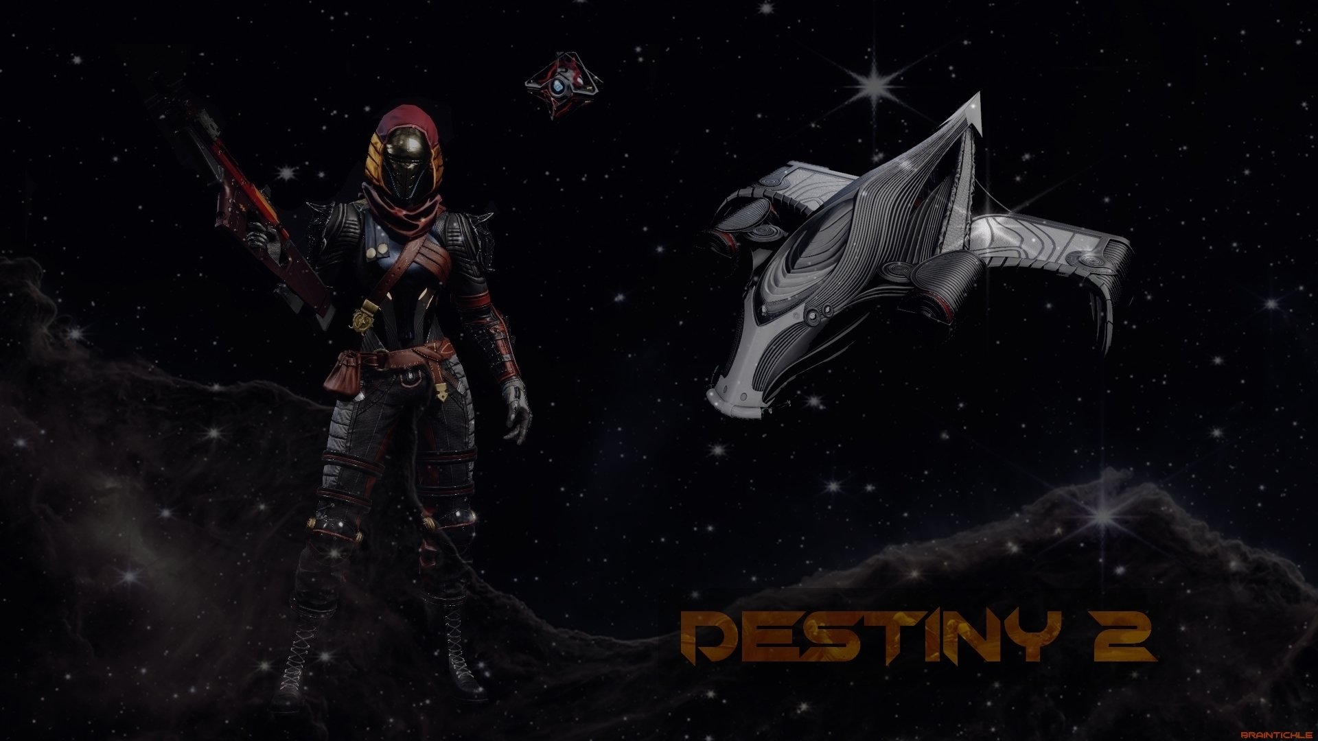 Download Sci Fi Space Destiny 2 Man Made HD Wallpaper