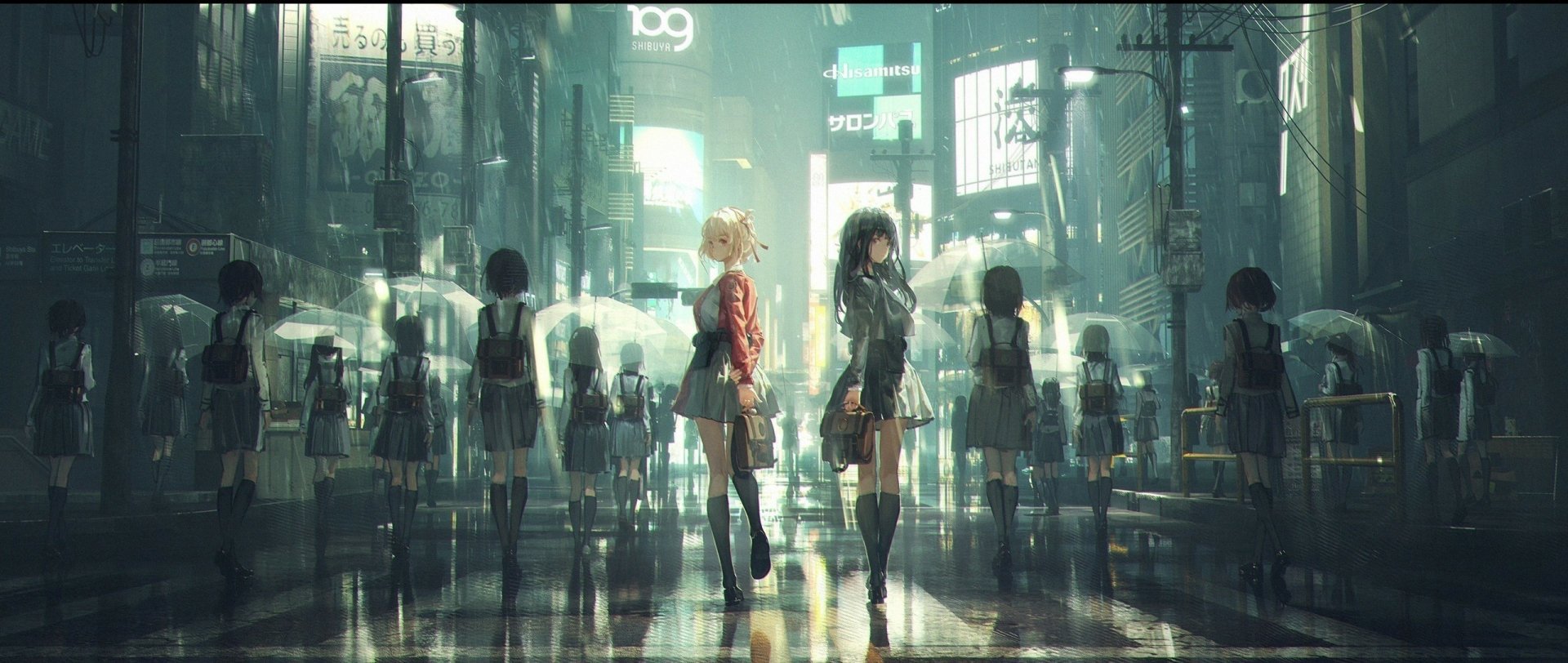 Download Takina Inoue Chisato Nishikigi Anime Lycoris Recoil HD Wallpaper by 粉帮老大