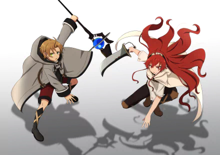 Eris Boreas Greyrat Rudeus Greyrat Anime Mushoku Tensei: Jobless Reincarnation HD Desktop Wallpaper | Background Image