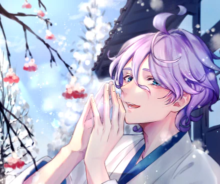 Kasen Kanesada Anime Touken Ranbu HD Desktop Wallpaper | Background Image