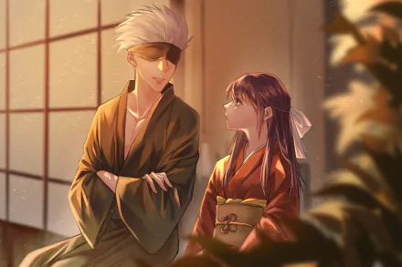 Utahime Iori Satoru Gojo Anime Jujutsu Kaisen HD Desktop Wallpaper | Background Image