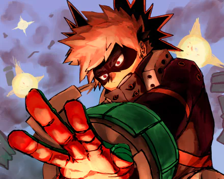 Katsuki Bakugou Anime My Hero Academia HD Desktop Wallpaper | Background Image