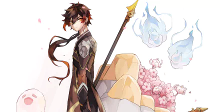 Zhongli (Genshin Impact) video game Genshin Impact HD Desktop Wallpaper | Background Image