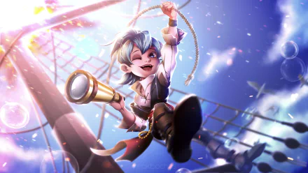 Sorbet Shark Cookie (Cookie Run) video game Cookie Run: OvenBreak HD Desktop Wallpaper | Background Image