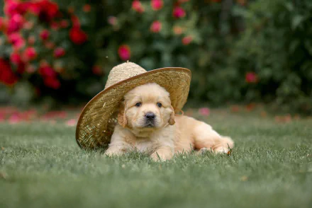 puppy Animal golden retriever HD Desktop Wallpaper | Background Image