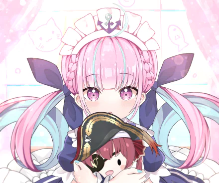 hololive Minato Aqua Anime Virtual Youtuber HD Desktop Wallpaper | Background Image