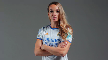 soccer Adidas Real Madrid C.F. Real Madrid Femenino Kosovare Asllani Sports HD Desktop Wallpaper | Background Image