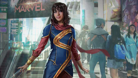 Kamala Khan Iman Vellani TV Show Ms. Marvel HD Desktop Wallpaper | Background Image