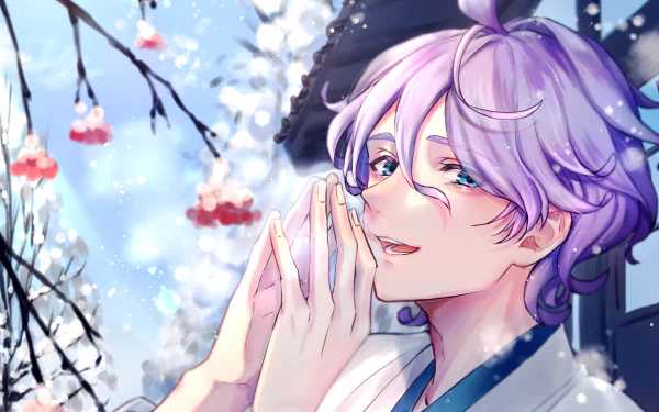 Kasen Kanesada Anime Touken Ranbu HD Desktop Wallpaper | Background Image