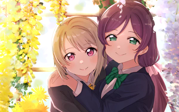 Nozomi Tojo Kasumi Nakasu Anime Love Live! Nijigasaki High School Idol Club HD Desktop Wallpaper | Background Image