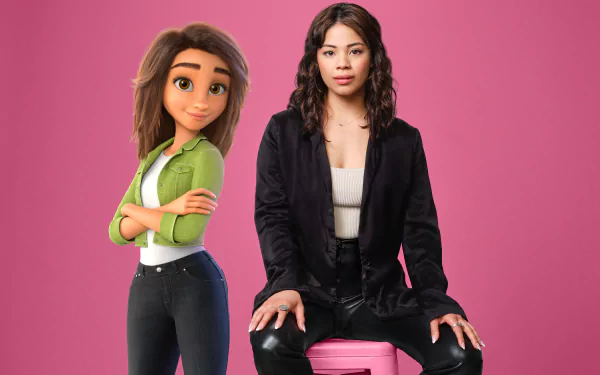  Eva Noblezada and her character Sam Greenfield