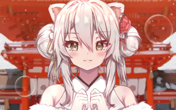 hololive Shishiro Botan Anime Virtual Youtuber HD Desktop Wallpaper | Background Image