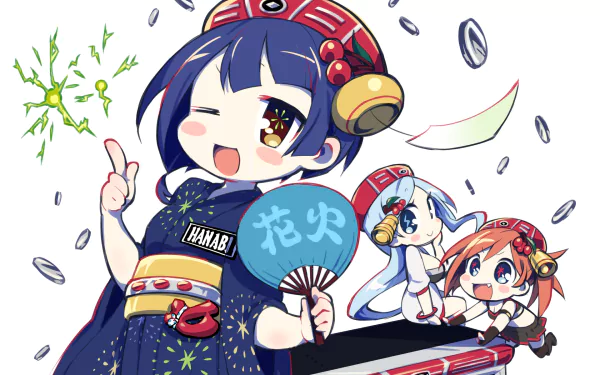 Anime Hanabichan ~The girl who popped out of the game world~ HD Desktop Wallpaper | Background Image