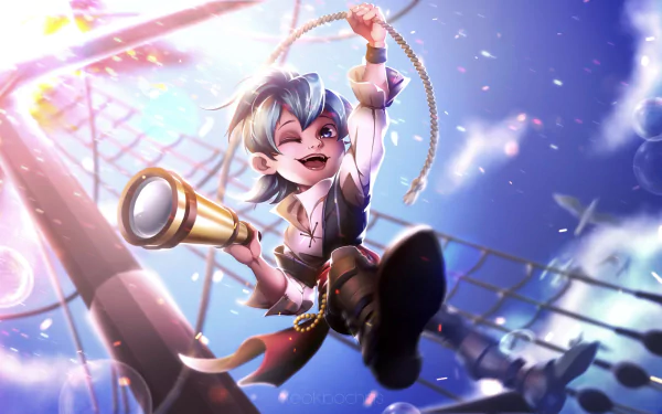 Sorbet Shark Cookie (Cookie Run) video game Cookie Run: OvenBreak HD Desktop Wallpaper | Background Image