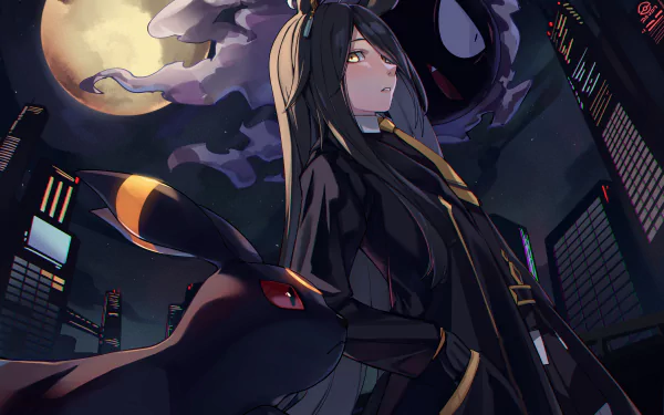 Manhattan Café Umbreon (Pokémon) Anime crossover HD Desktop Wallpaper | Background Image