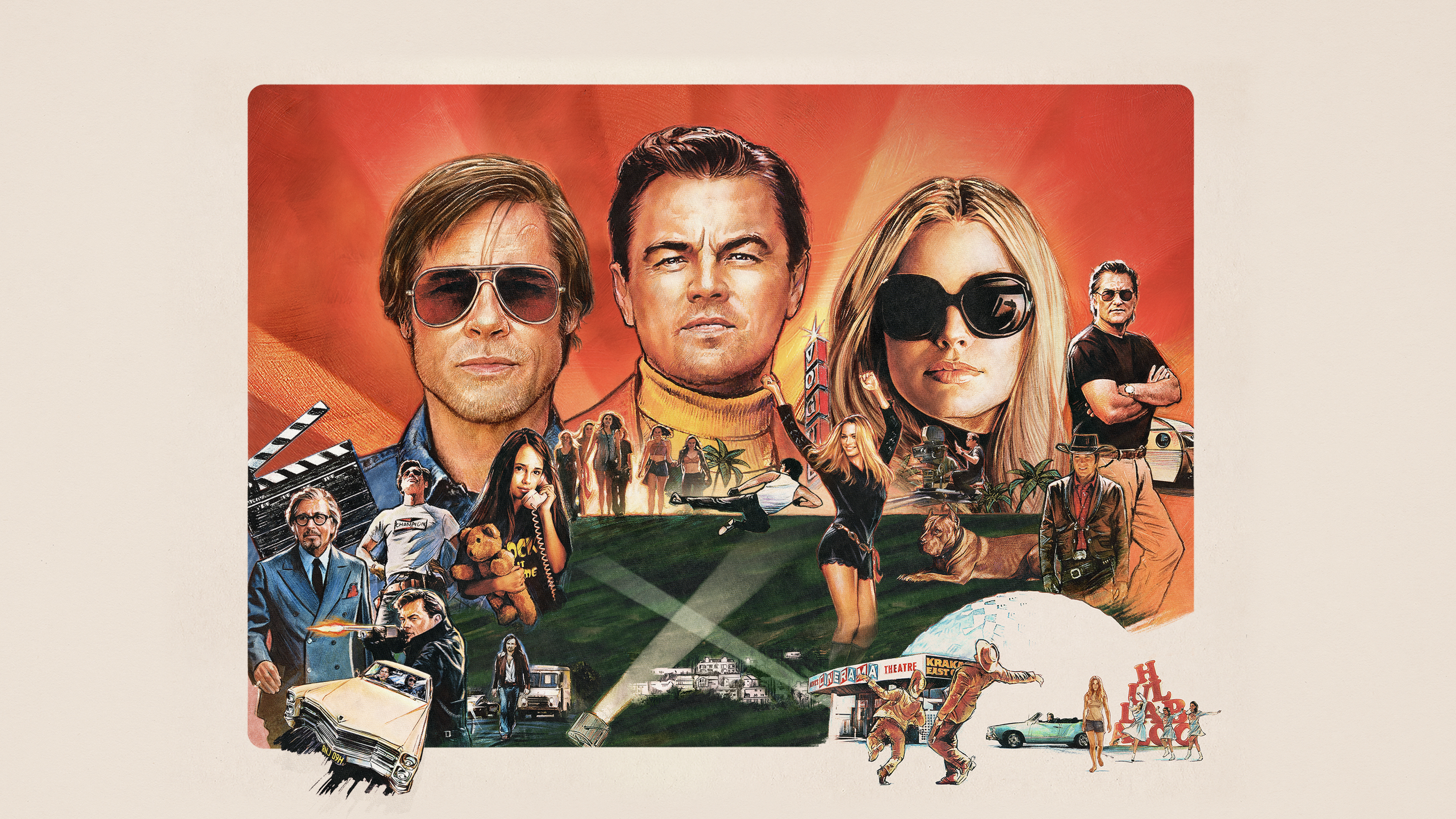 Movie Once Upon A Time In Hollywood 4k Ultra HD Wallpaper