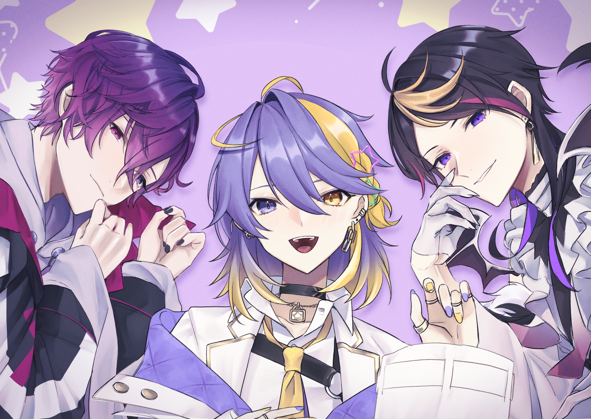 Download Uki Violeta Shu Yamino Aster Arcadia Anime Virtual Youtuber HD Wallpaper