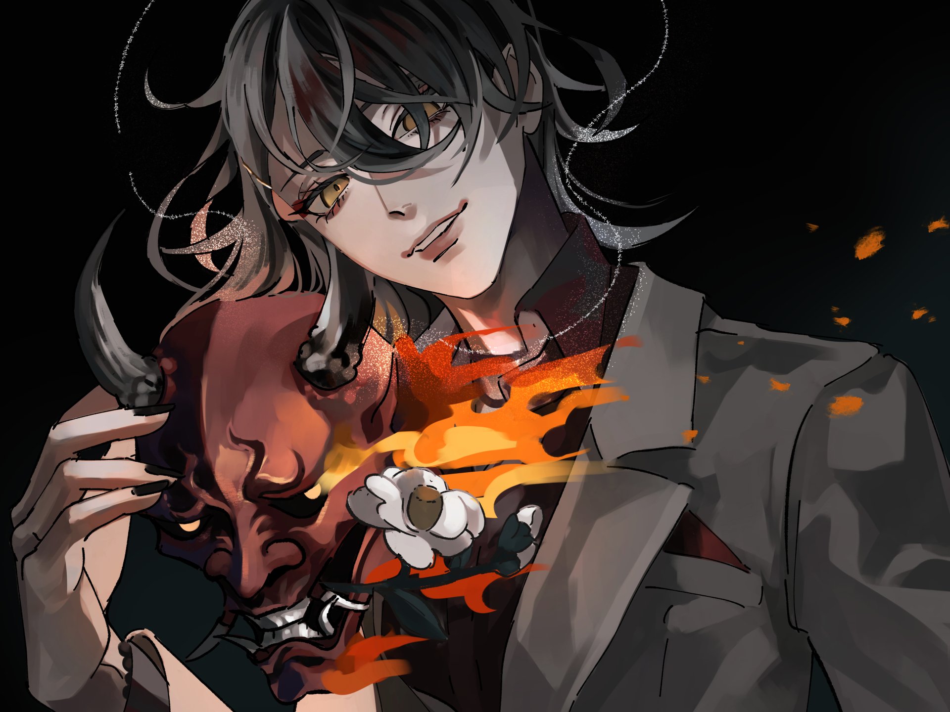 Download Luxiem Vox Akuma Anime Virtual Youtuber 4k Ultra HD Wallpaper