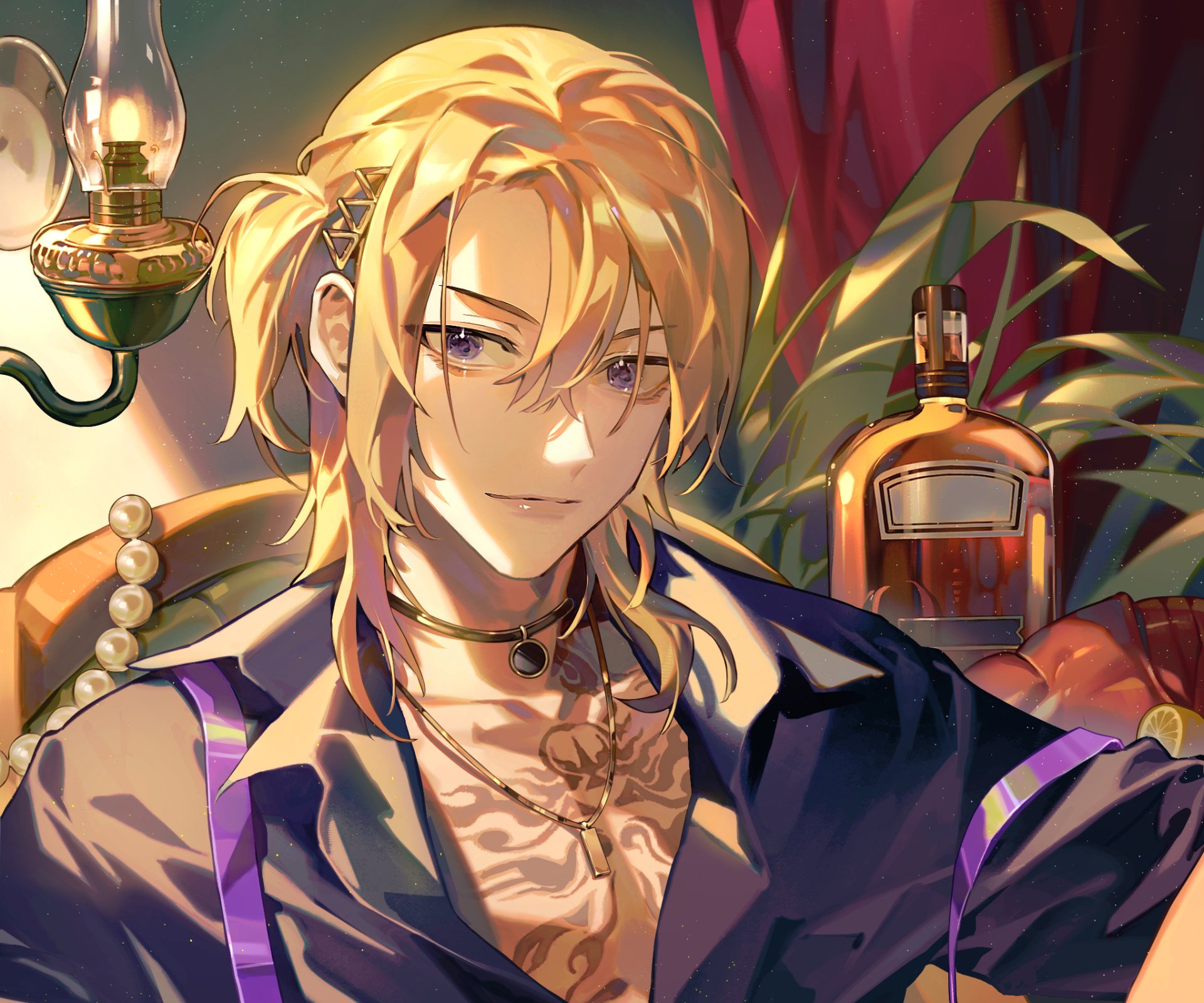 Download Luxiem Luca Kaneshiro Anime Virtual Youtuber HD Wallpaper