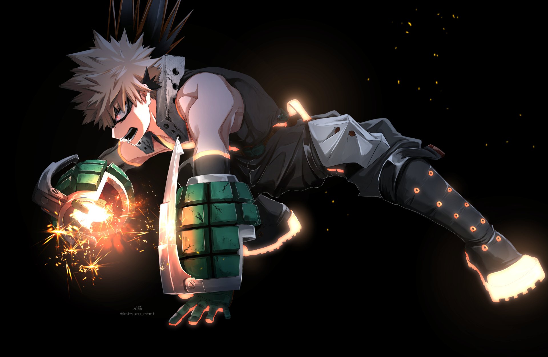 Explosive Bakugou — My Hero Academia 2K Quad HD Wallpaper by 光鶴 ...