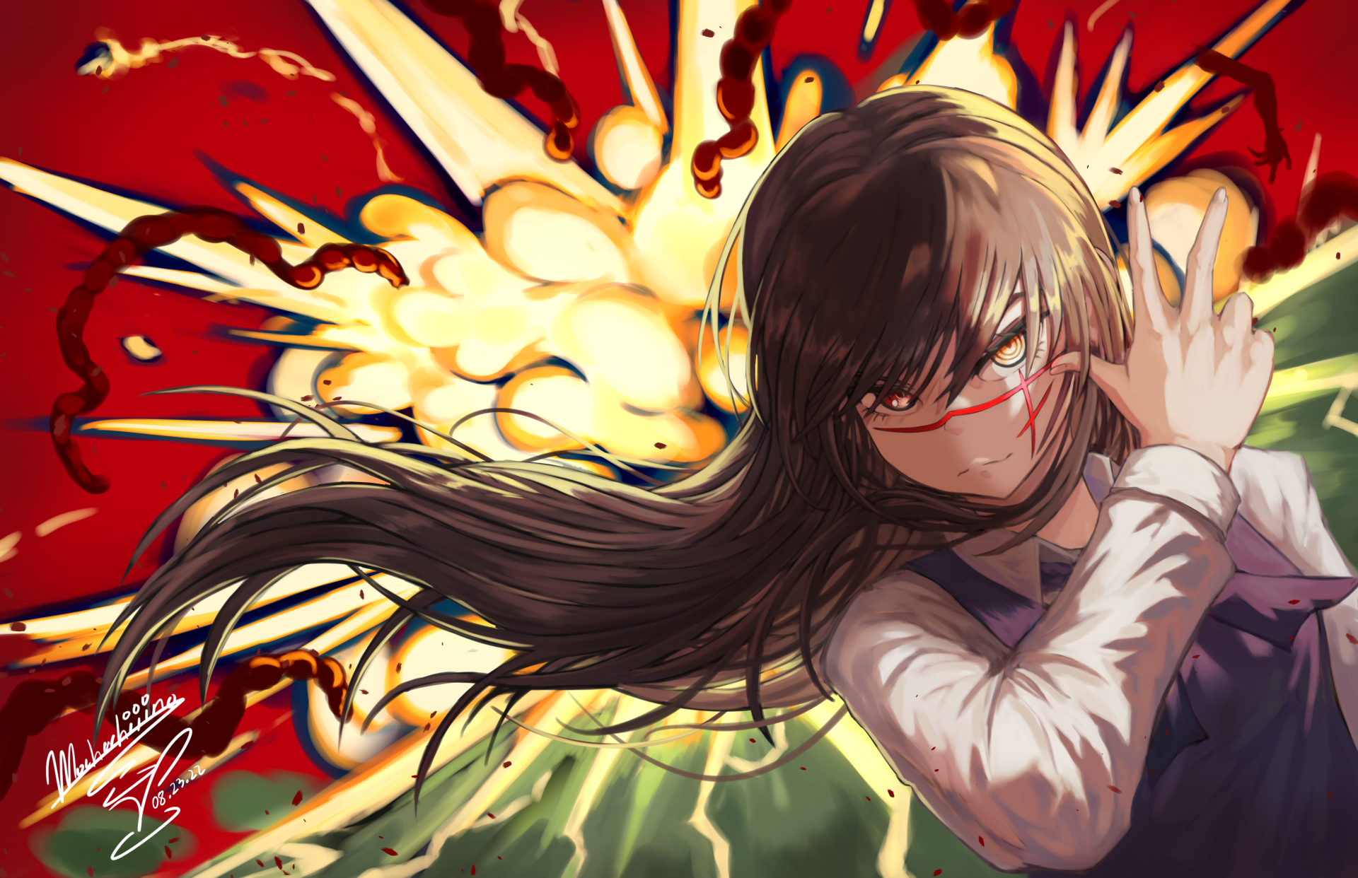 Download War Devil Asa Mitaka Anime Chainsaw Man 4k Ultra HD Wallpaper by Mochachiiino