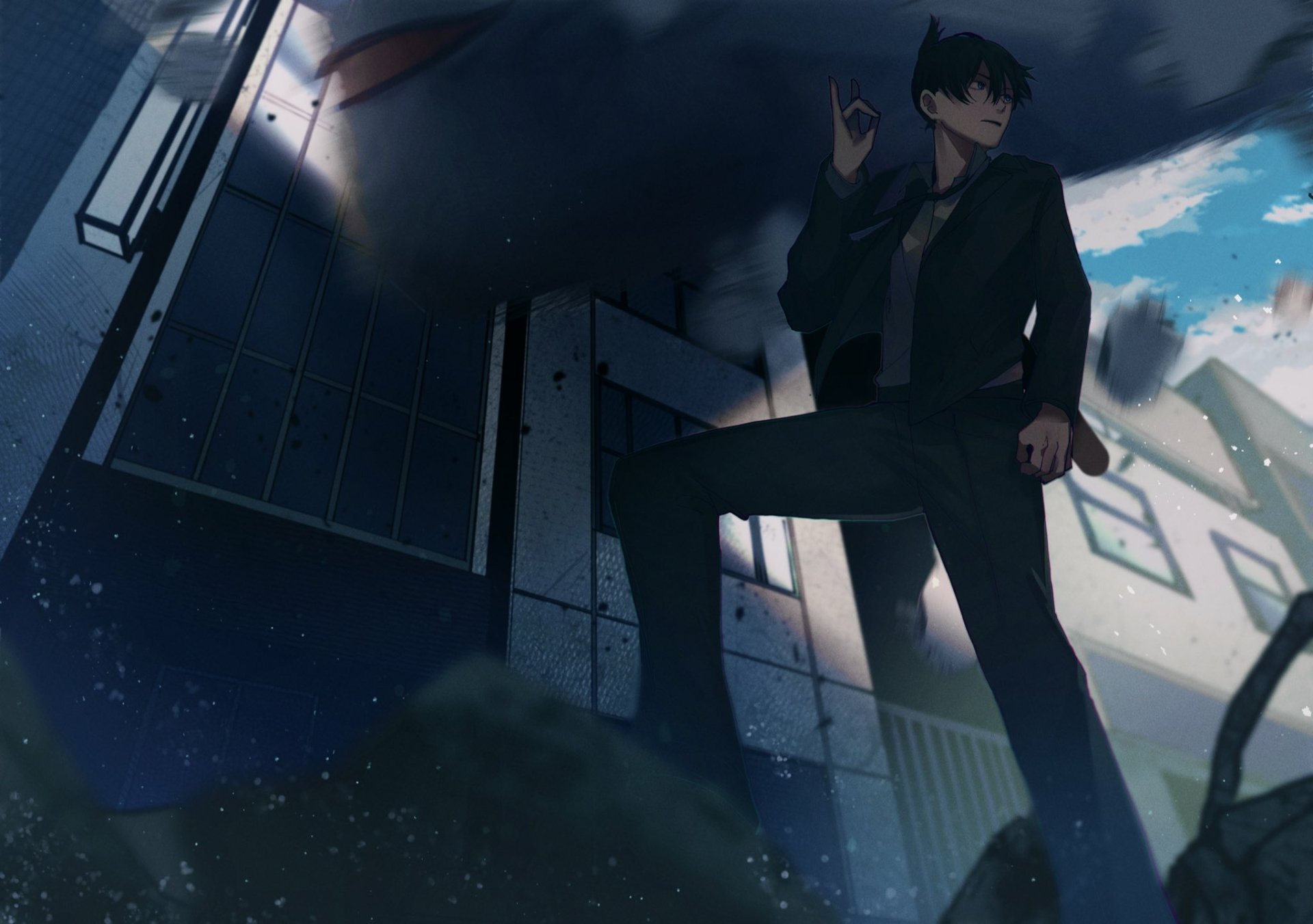 Download Aki Hayakawa Anime Chainsaw Man HD Wallpaper by いち