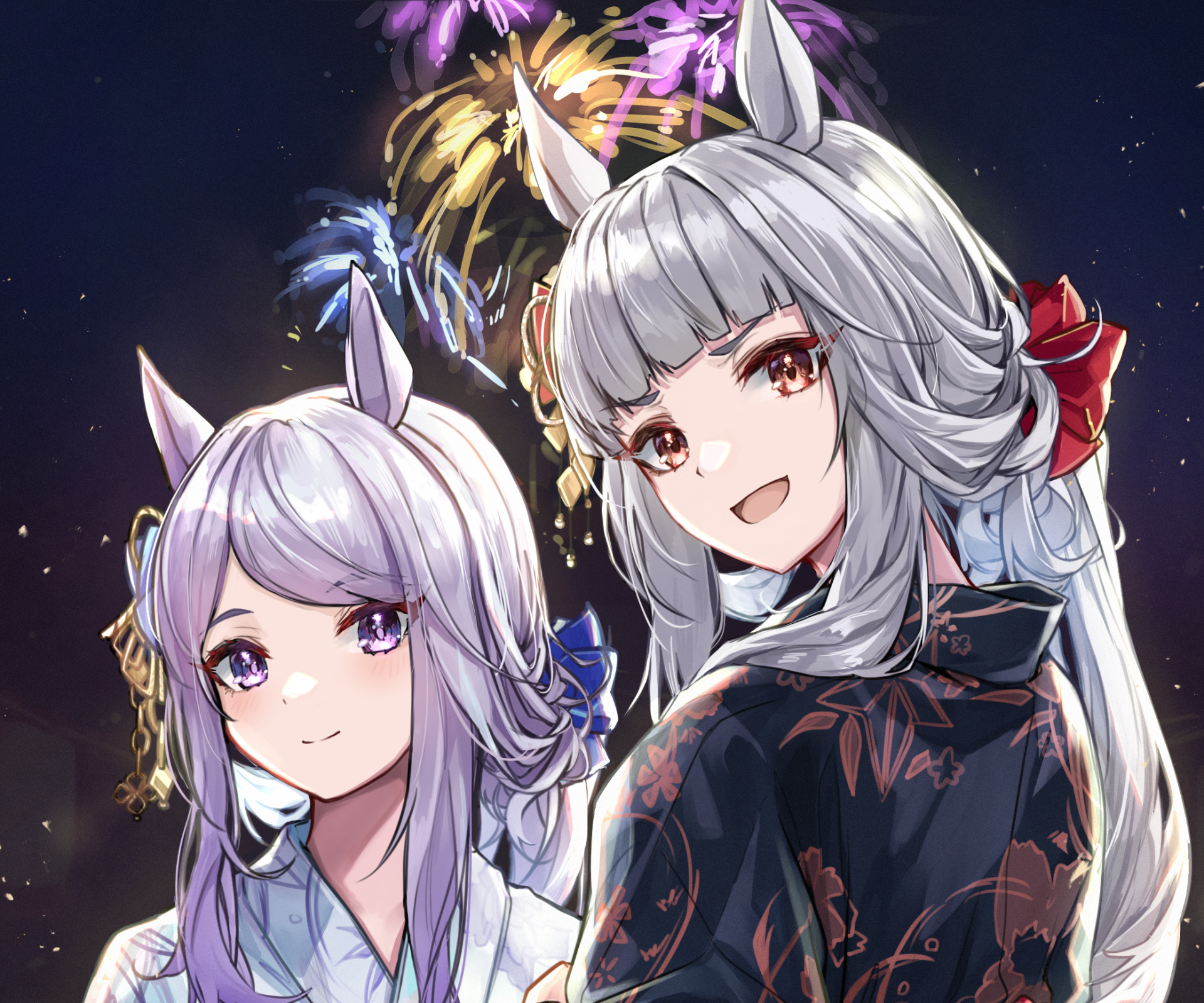 Download Mejiro McQueen Gold Ship (Uma Musume) Anime Uma Musume: Pretty Derby HD Wallpaper