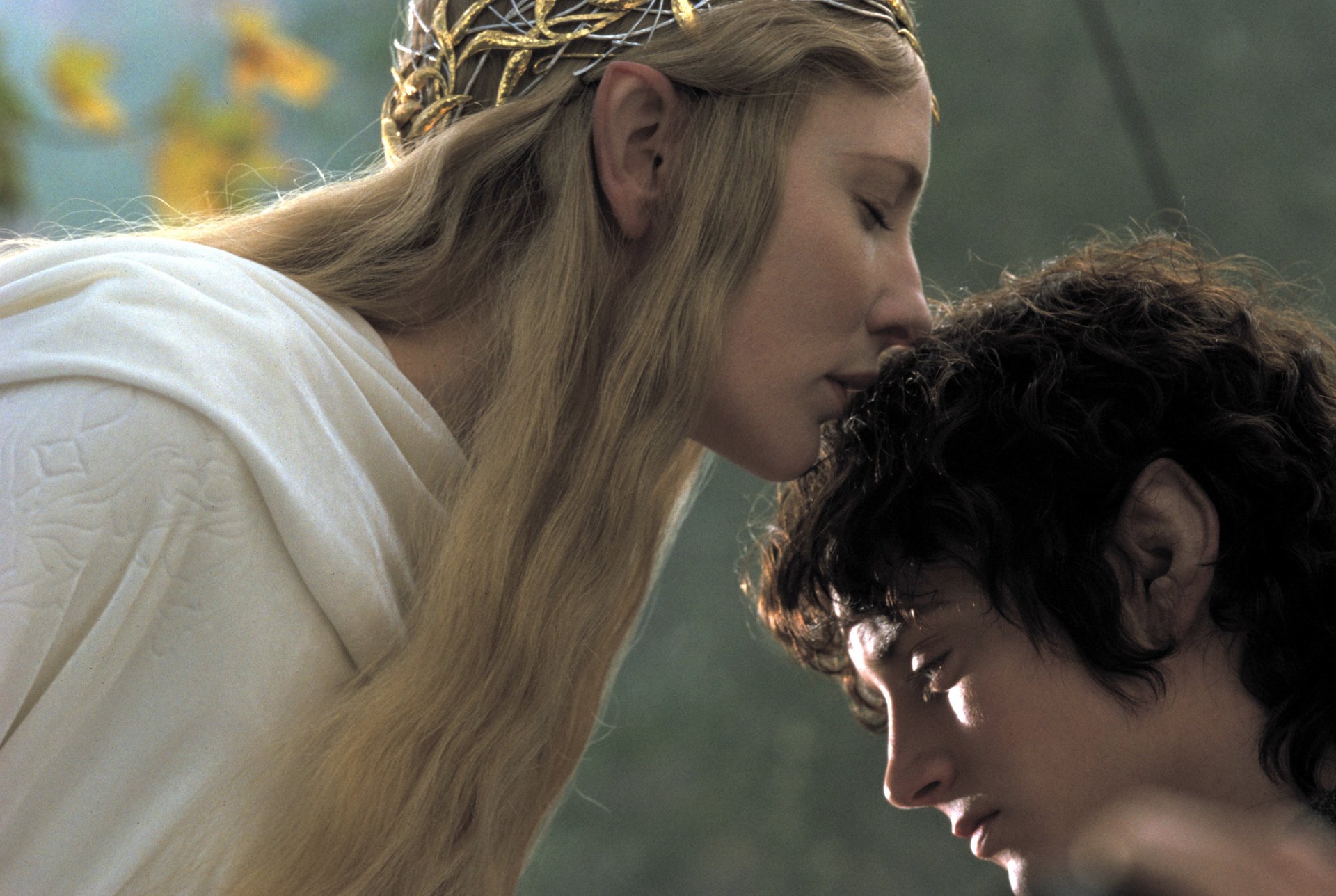 Download Elijah Wood Frodo Baggins Cate Blanchett Galadriel Movie The Lord Of The Rings: The Fellowship Of The Ring HD Wallpaper