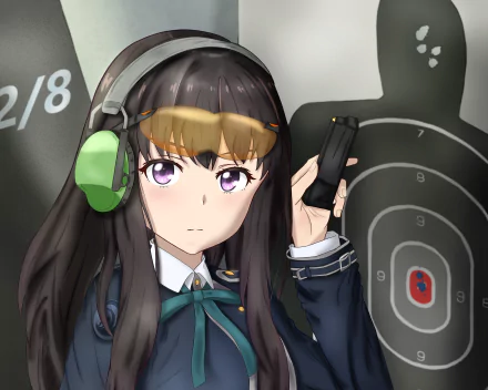 Takina Inoue Anime Lycoris Recoil HD Desktop Wallpaper | Background Image