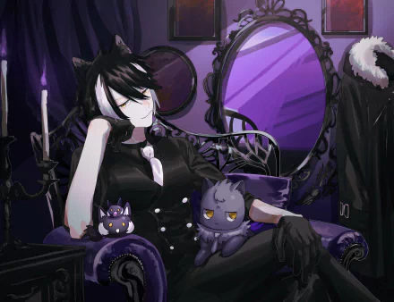 Holostars Kageyama Shien Anime Virtual Youtuber HD Desktop Wallpaper | Background Image