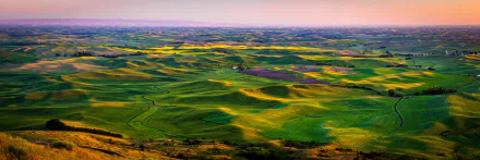 grassland panorama nature landscape HD Desktop Wallpaper | Background Image