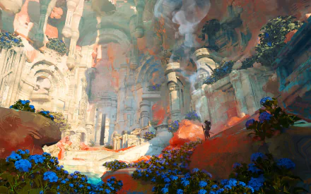 fantasy ruin HD Desktop Wallpaper | Background Image