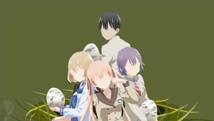 Nagi Umino Hiro Segawa Erika Amano Sachi Umino Anime A Couple of Cuckoos HD Desktop Wallpaper | Background Image