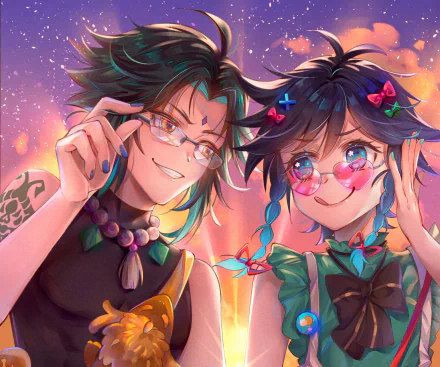 Xiao (Genshin Impact) Venti (Genshin Impact) video game Genshin Impact HD Desktop Wallpaper | Background Image