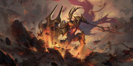 Pantheon (League Of Legends) video game Legends of Runeterra HD Desktop Wallpaper | Background Image