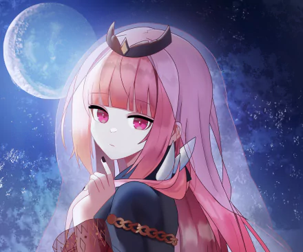 hololive Mori Calliope Anime Virtual Youtuber HD Desktop Wallpaper | Background Image