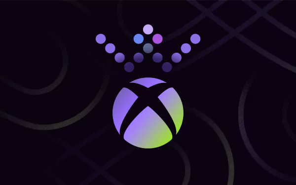 A vibrant HD desktop wallpaper featuring the Xbox logo, surrounded by colorful dots on a sleek, dark background, capturing the essence of video gaming culture.