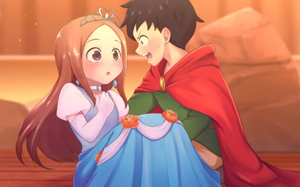 Nishikata (Karakai Jouzu no Takagi-san) Takagi (Karakai Jouzu no Takagi-san) Anime Teasing Master Takagi-san HD Desktop Wallpaper | Background Image