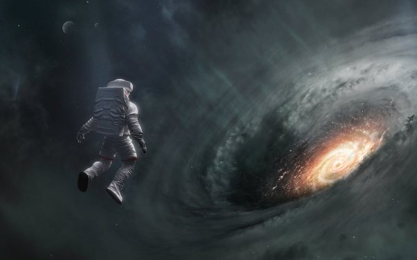 Sci Fi Astronaut Black Hole HD Wallpaper | Background Image