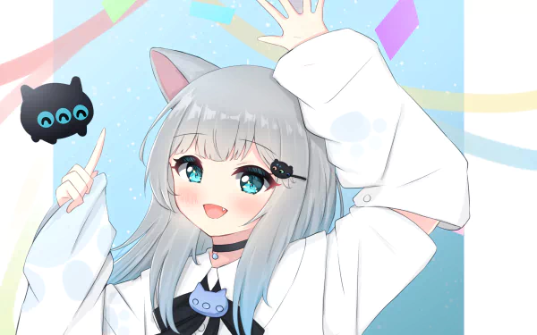 Nachoneko Anime Virtual Youtuber HD Desktop Wallpaper | Background Image