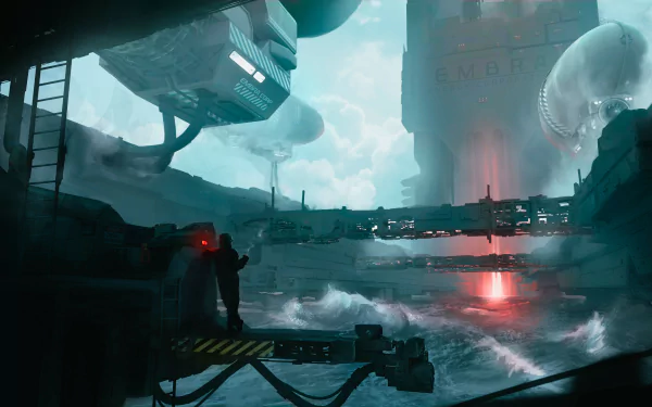 Sci Fi Structure HD Desktop Wallpaper | Background Image