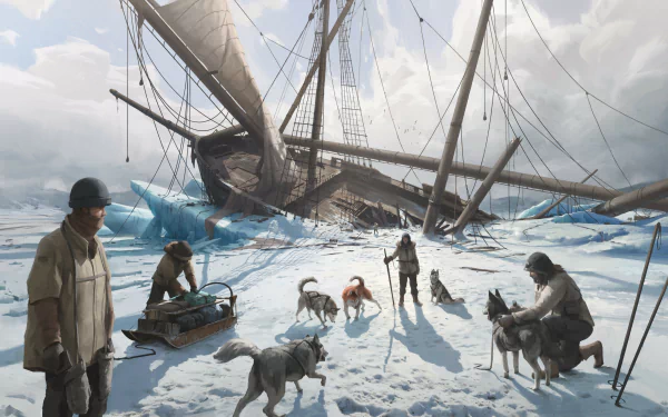 fantasy ship HD Desktop Wallpaper | Background Image