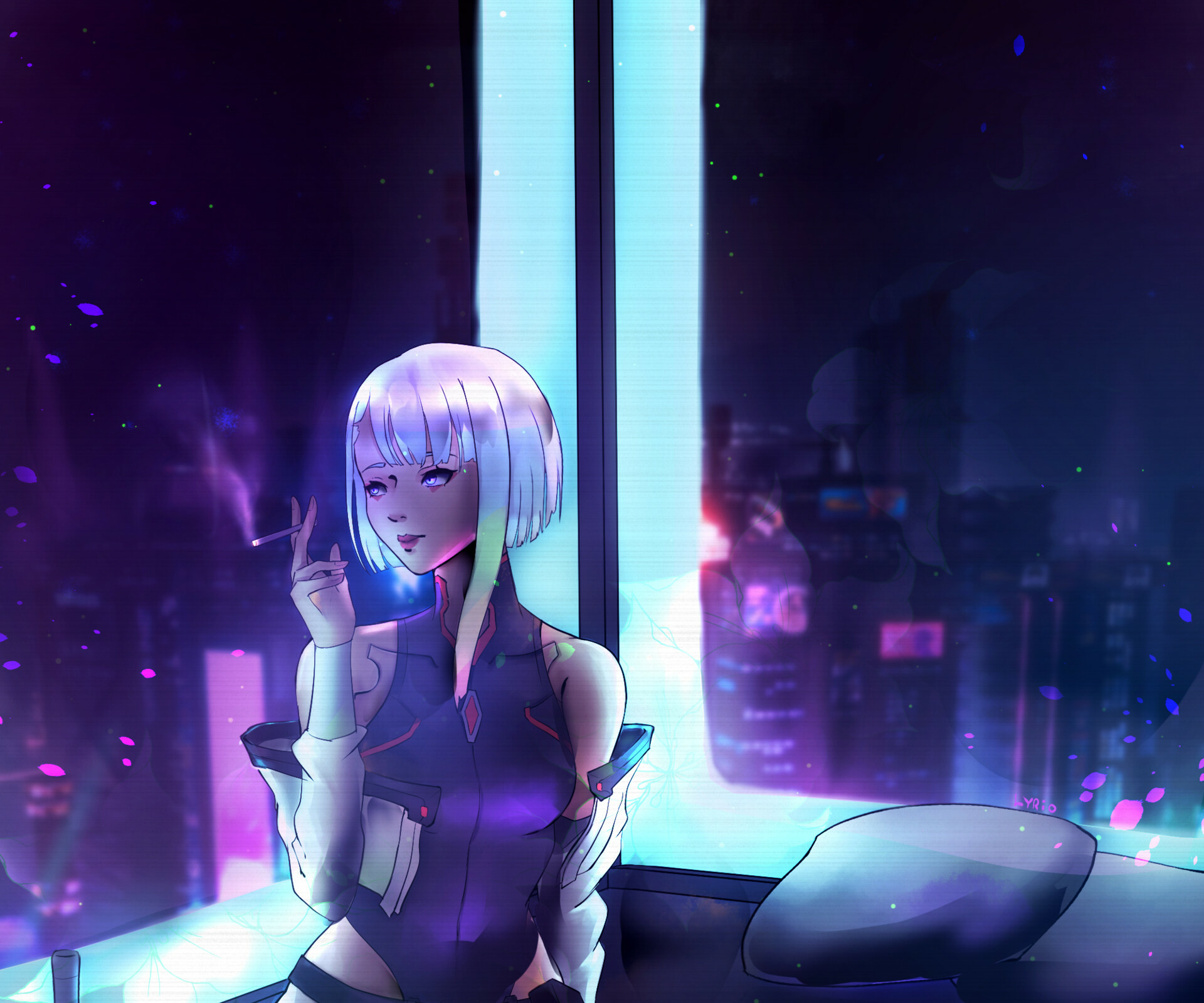 Anime Cyberpunk: Edgerunners HD Wallpaper by Artem Pavlov