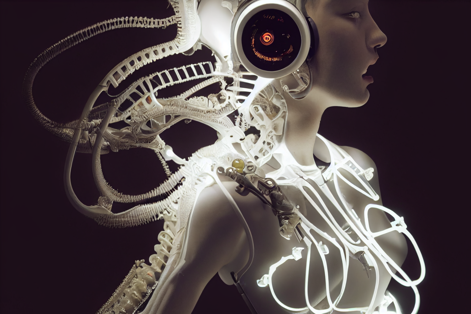 Cyborg Woman by saxonzs | 2304x1536 | Wallpaper Abyss
