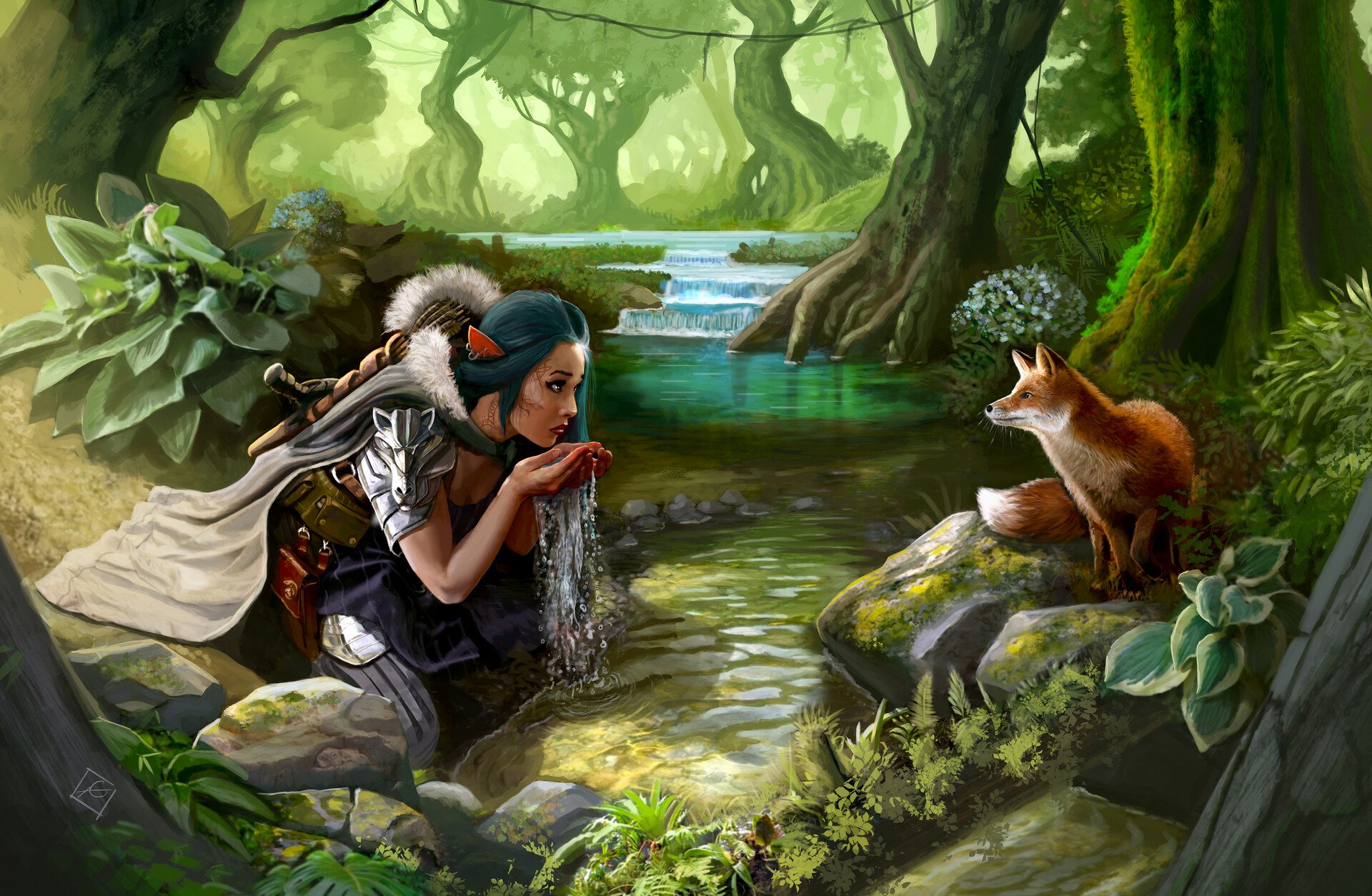 Download Fantasy Woman Fantasy Girl HD Wallpaper by Alexander Gustafson ...