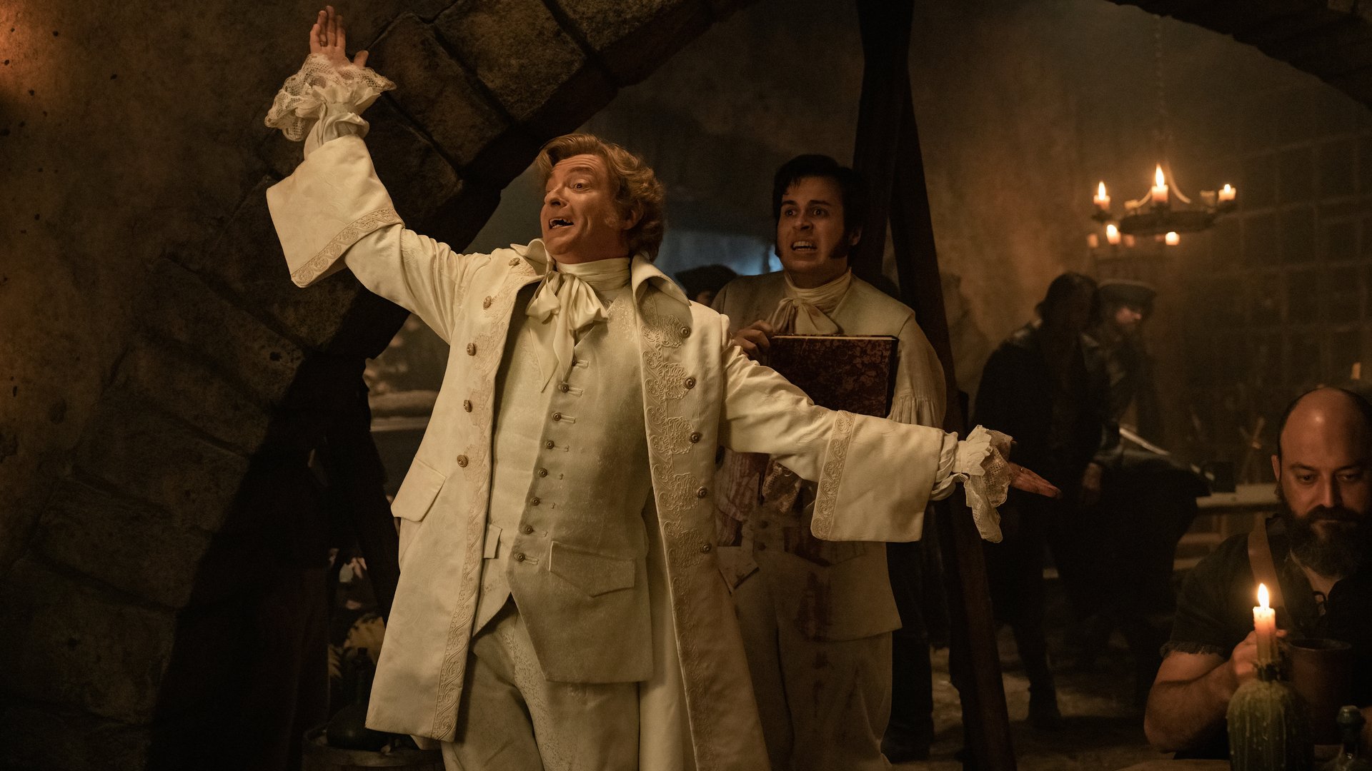 Download Nathan Foad Lucius (Our Flag Means Death) Rhys Darby Stede Bonnet TV Show Our Flag Means Death HD Wallpaper