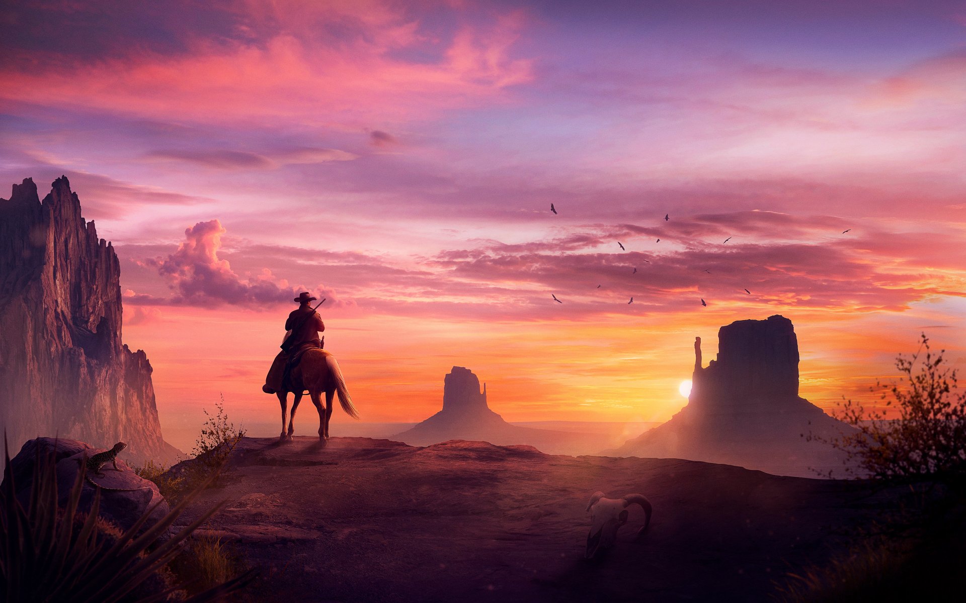 Download Artistic Cowboy 4k Ultra HD Wallpaper
