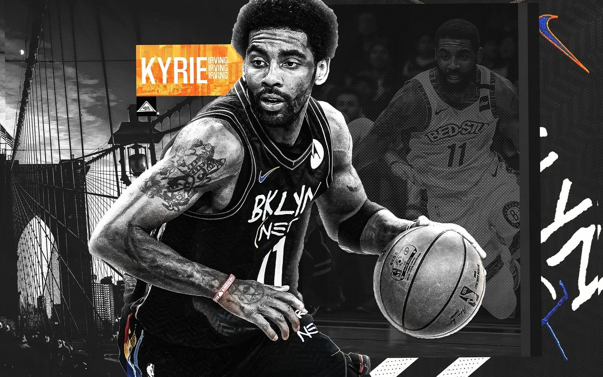 Download Brooklyn Nets Kyrie Irving Sports HD Wallpaper